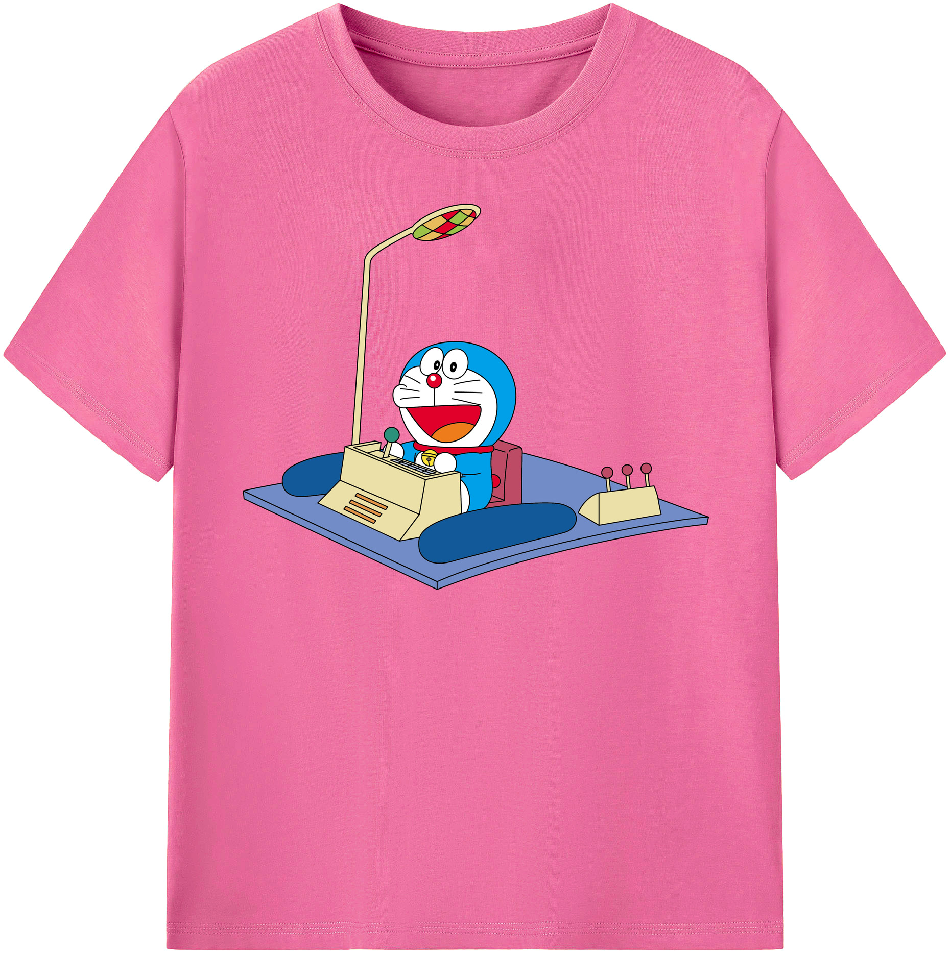 （画像用） ドラえもん Doraemon レディースカジュアルプリントTシャツ（綿100％）